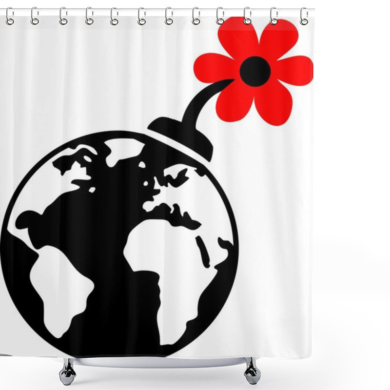 Personality  Guerrilla Gardening Shower Curtains