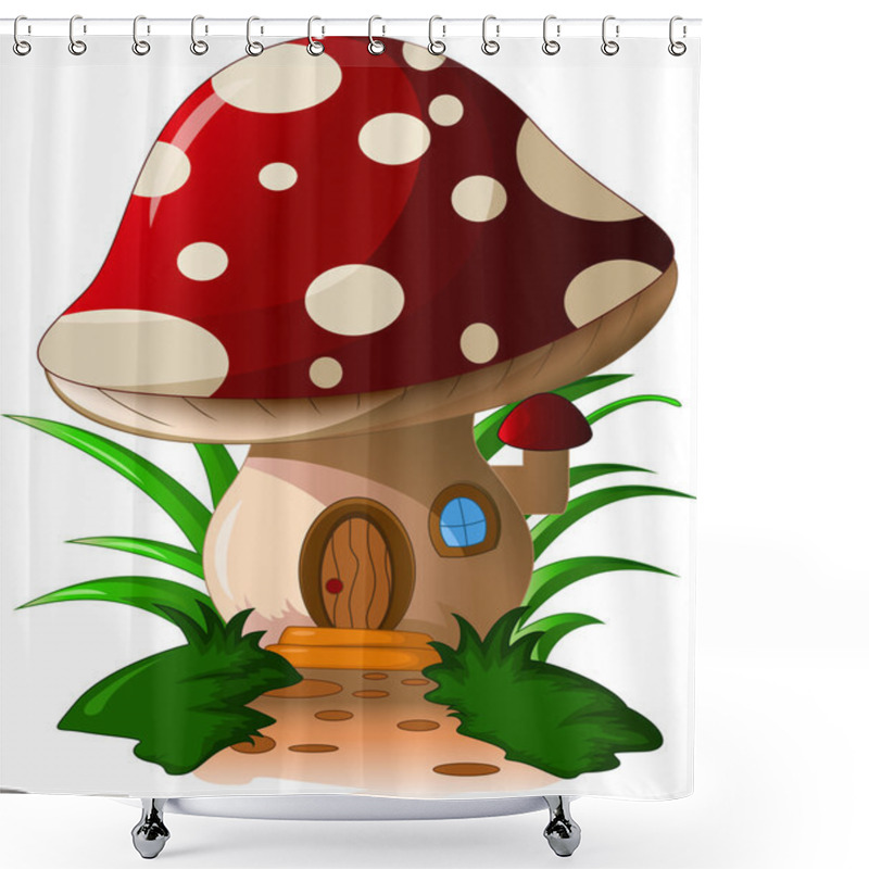 Personality  Mushroom House Shower Curtains