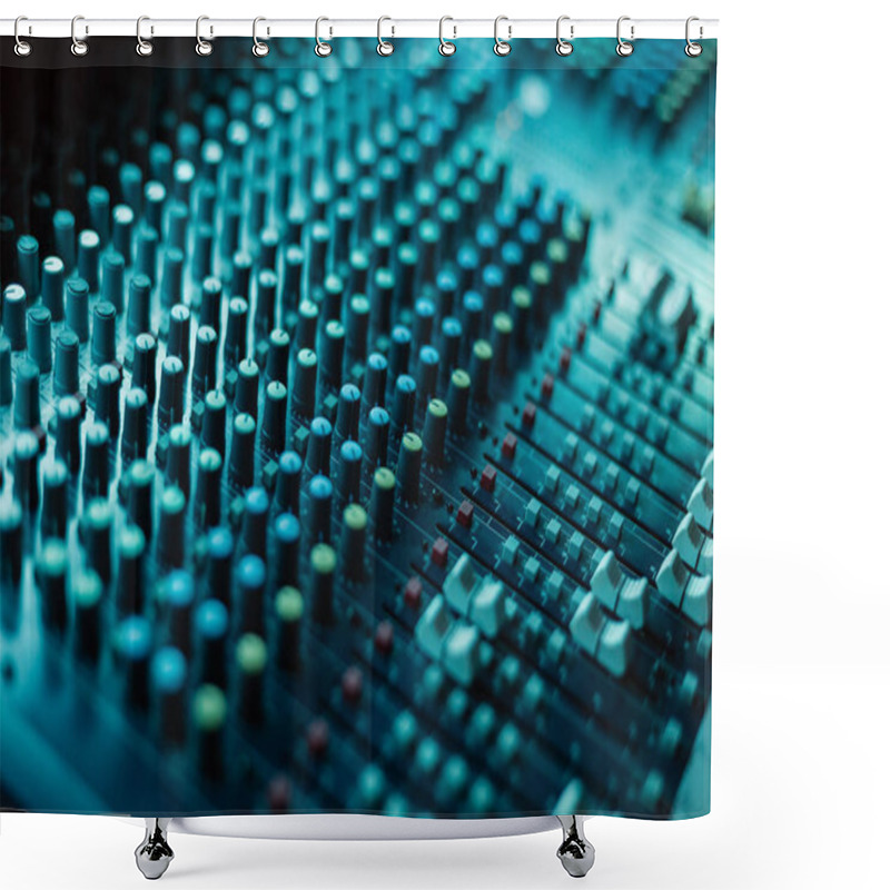 Personality  Professional Mixing Console For DJ And Other Tasks Shower Curtains