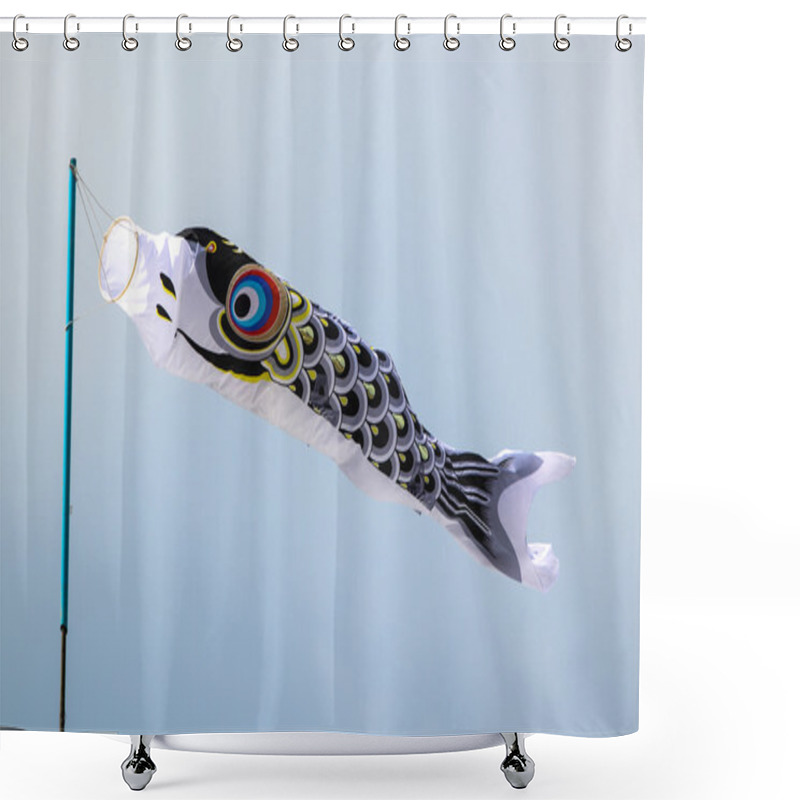 Personality  Japanese Koi Carp Wind Socks Flag Shower Curtains