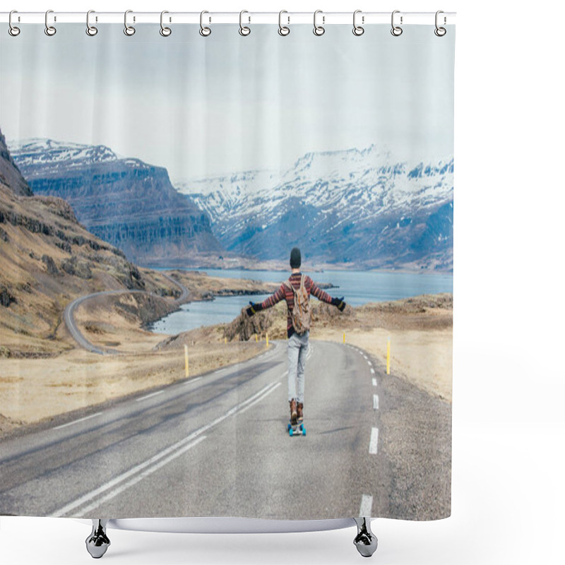 Personality  Icelandic Green Hills And Panoramas.  Shower Curtains