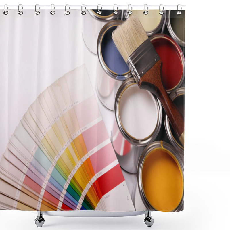 Personality  Paints, Brushes And More! Shower Curtains