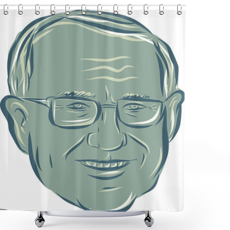 Personality  Bernie Sanders US Senator Drawing Shower Curtains