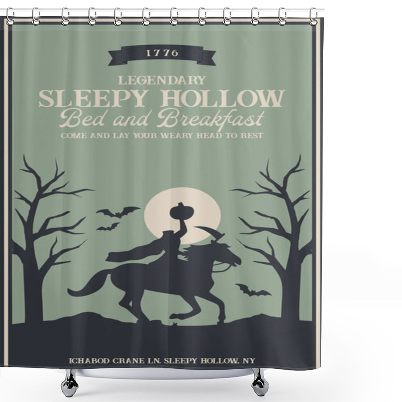 Personality  Sleepy Hollow Bed And Breakfast | Farmhouse | Print | EPS10 Shower Curtains