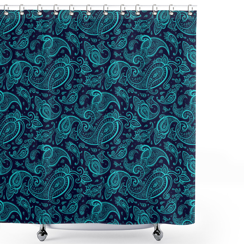 Personality  Paisley Ethnic Ornament. Shower Curtains