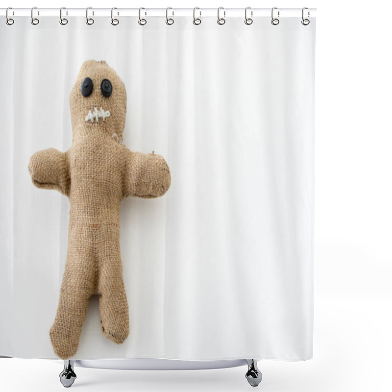 Personality  Handmade Voodoo Doll. Craft And Hobby Concept. Object. Shower Curtains