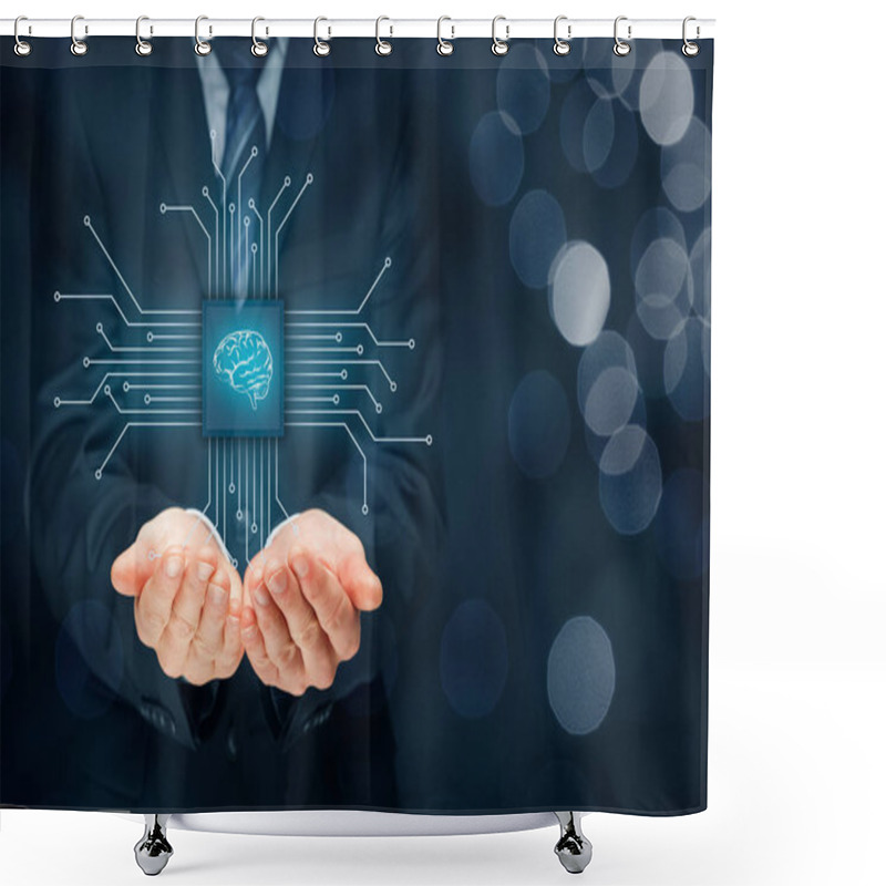 Personality  Modern Technologies Concepts Shower Curtains