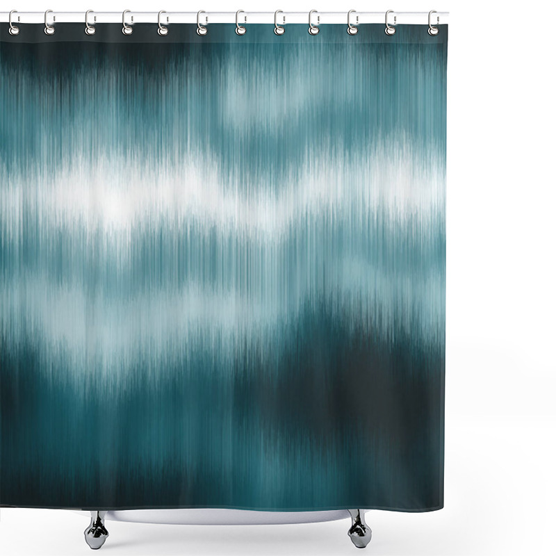 Personality  Soft Blurry Ikat Gradient Ombre Seamless Indigo Shower Curtains