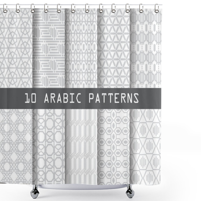 Personality  10 Arbic Patterns Shower Curtains