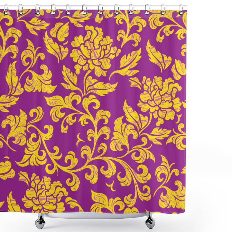 Personality  Elegance Seamless Pattern With Cornflowers Flowers Shower Curtains