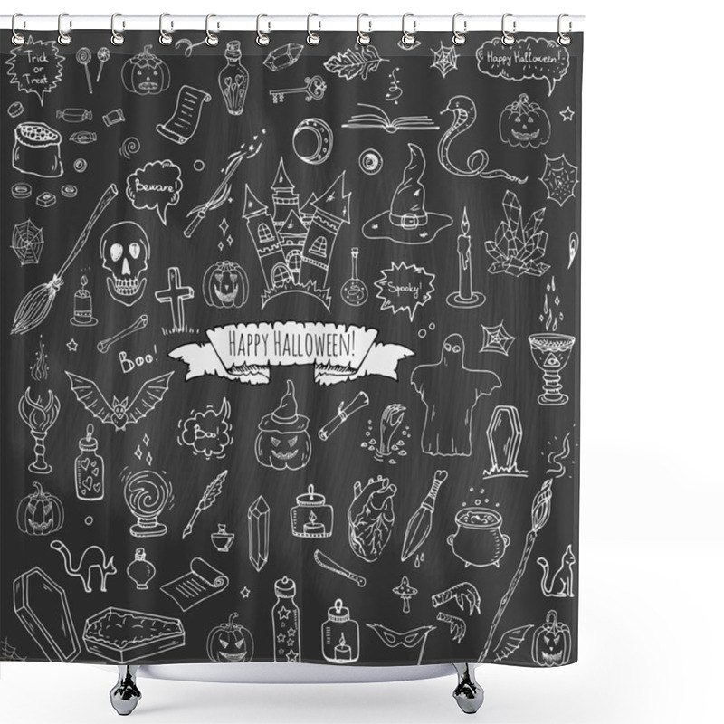 Personality  Happy Halloween 2 Shower Curtains