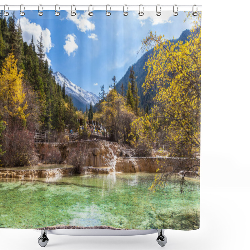 Personality  Huanlong National Park In Sichuan Province, China Shower Curtains