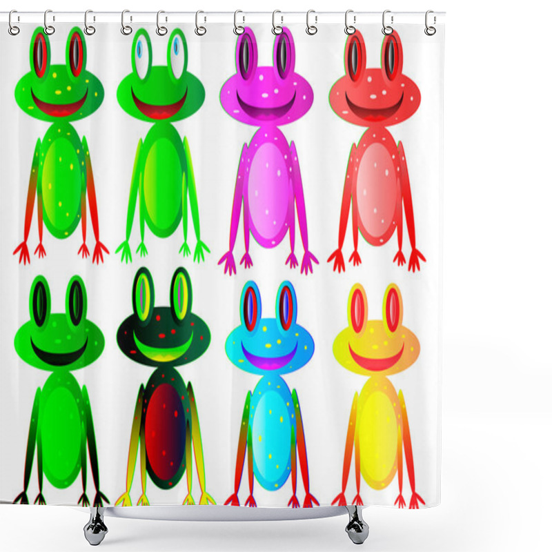 Personality  Set Of The Frogs Shower Curtains