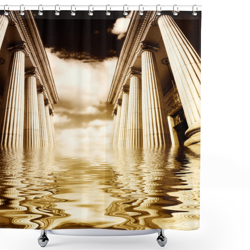 Personality  Greek Pillars Shower Curtains