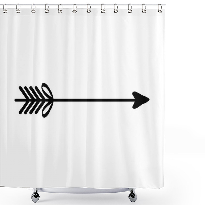 Personality  Arrow Frame Decorative Boho Style Shower Curtains