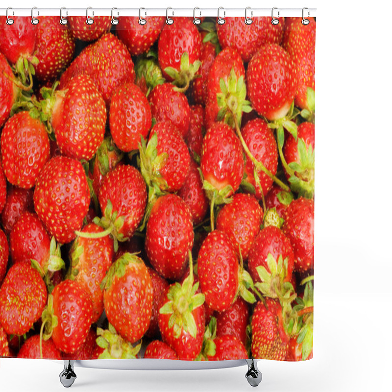 Personality  Lots Of Strawberries Shower Curtains