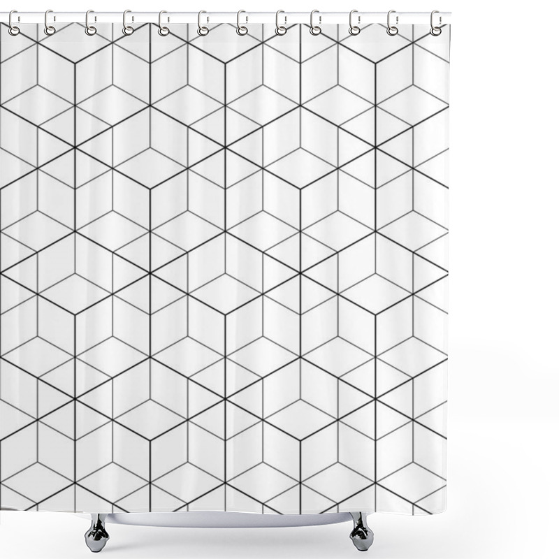 Personality  Geometric Seamless Pattern Shower Curtains