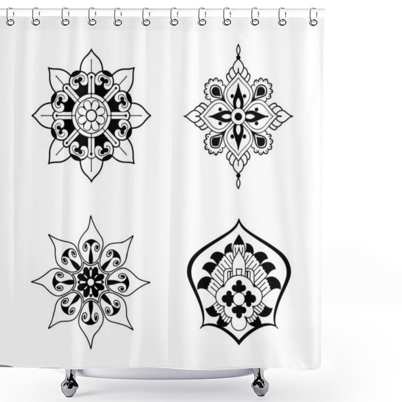 Personality  Indian Traditional Mandala Artwork. Perfect For Use In Creative Projects, Including Wall Art, Tattoos, Yoga-themed Designs, Meditation Visuals, And Digital Or Print Publications. Shower Curtains