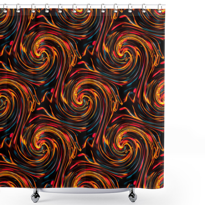 Personality  Seamless Twirls Abstract Shower Curtains