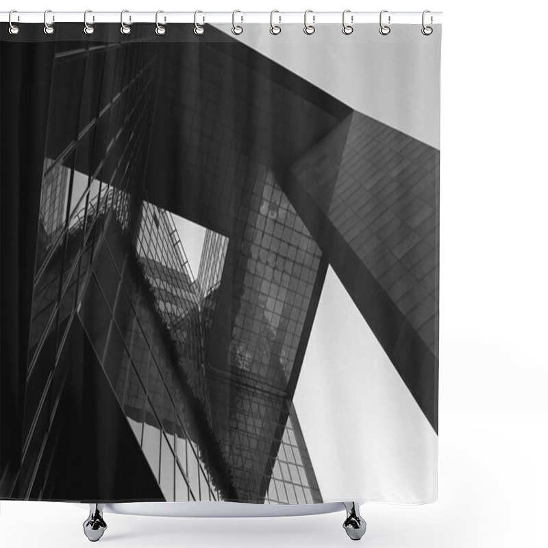 Personality  Glass Architecture Shower Curtains