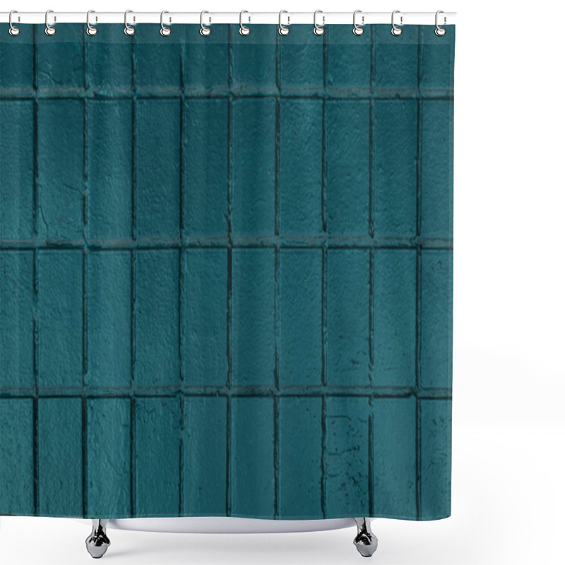 Personality  Dark Wall With Old Bricks, Full Frame Background  Shower Curtains