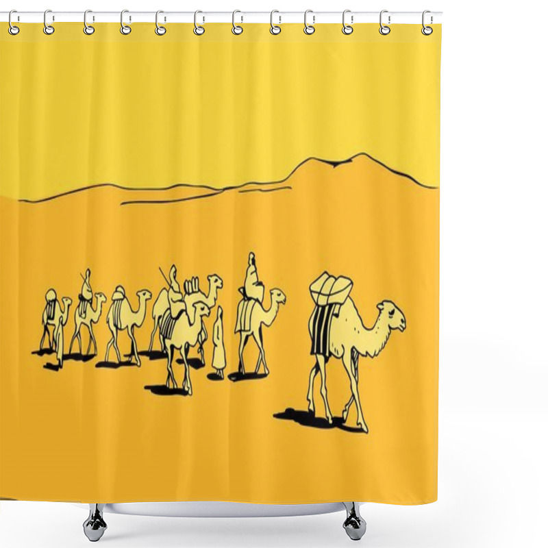 Personality  Camel Caravan Shower Curtains