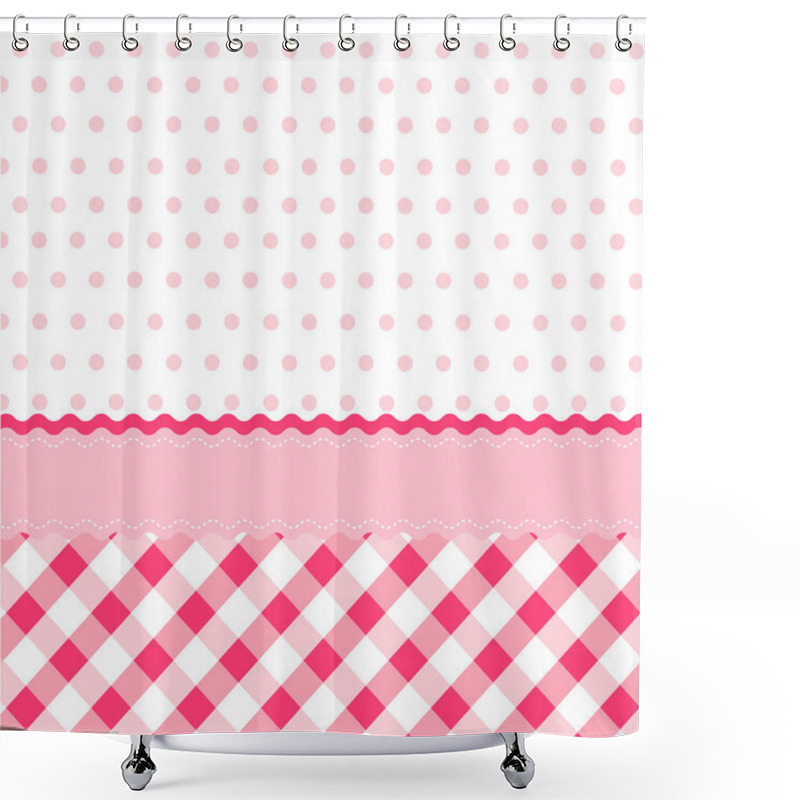 Personality  Seamless Baby Girl Pattern, Wallpaper Shower Curtains