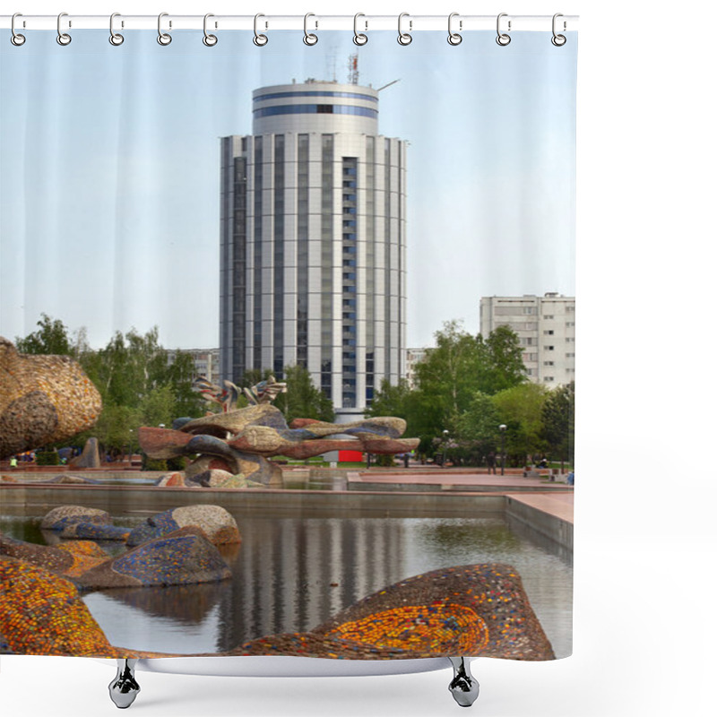 Personality  Boulevard Enthusiasts Spring In Naberezhnye Chelny Shower Curtains