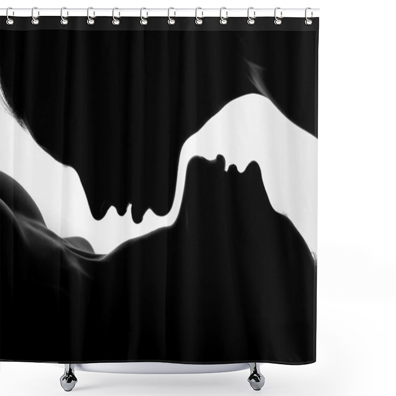 Personality  Two Women Silhouettes Shower Curtains