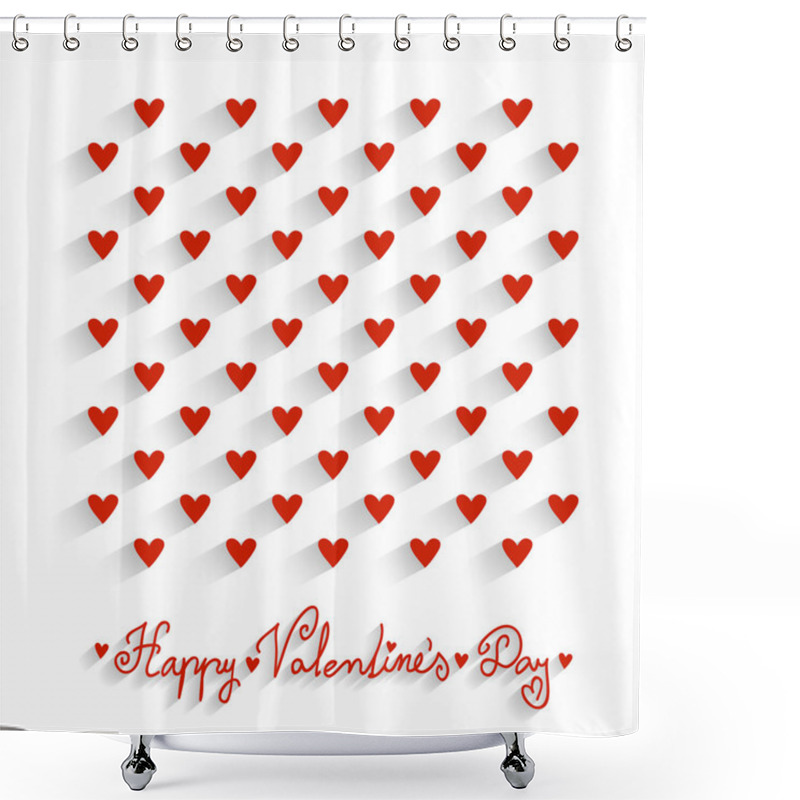 Personality  Valentine's Day Vector Background Shower Curtains