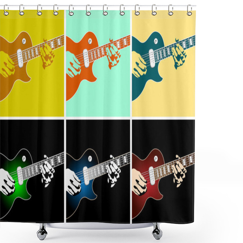 Personality  Musical Background Shower Curtains