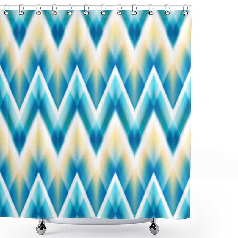 Personality  Seamless Ikat Ethnic Pattern Shower Curtains