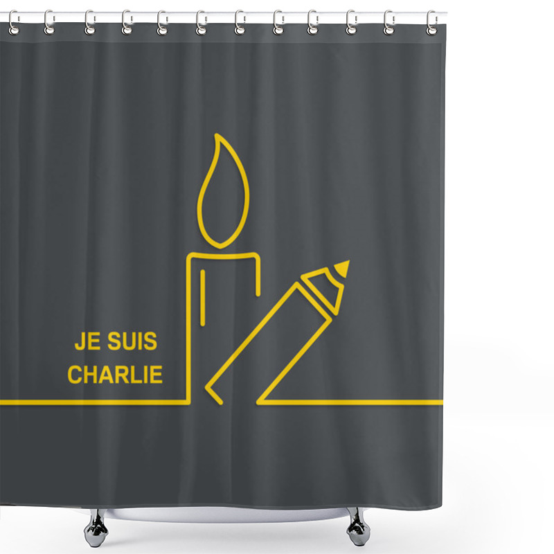 Personality  Symbol Of Solidarity In Paris Shower Curtains