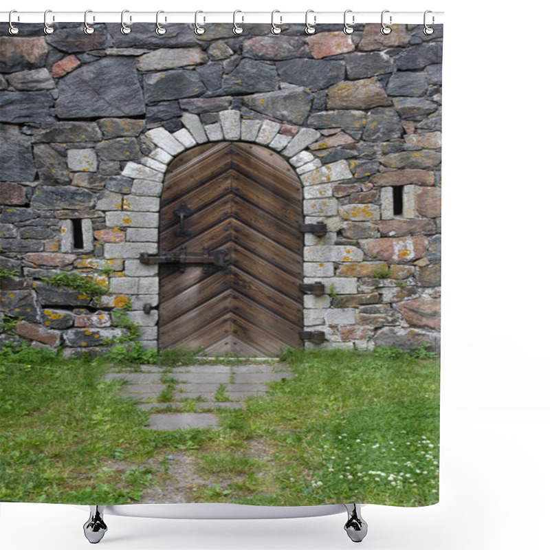 Personality  Old Castle Entrance Shower Curtains