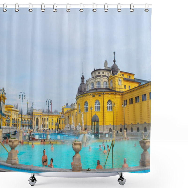 Personality  Szchenyi Thermal Bath In Budapest Shower Curtains