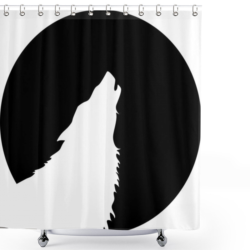 Personality  Wolf Howling Shower Curtains