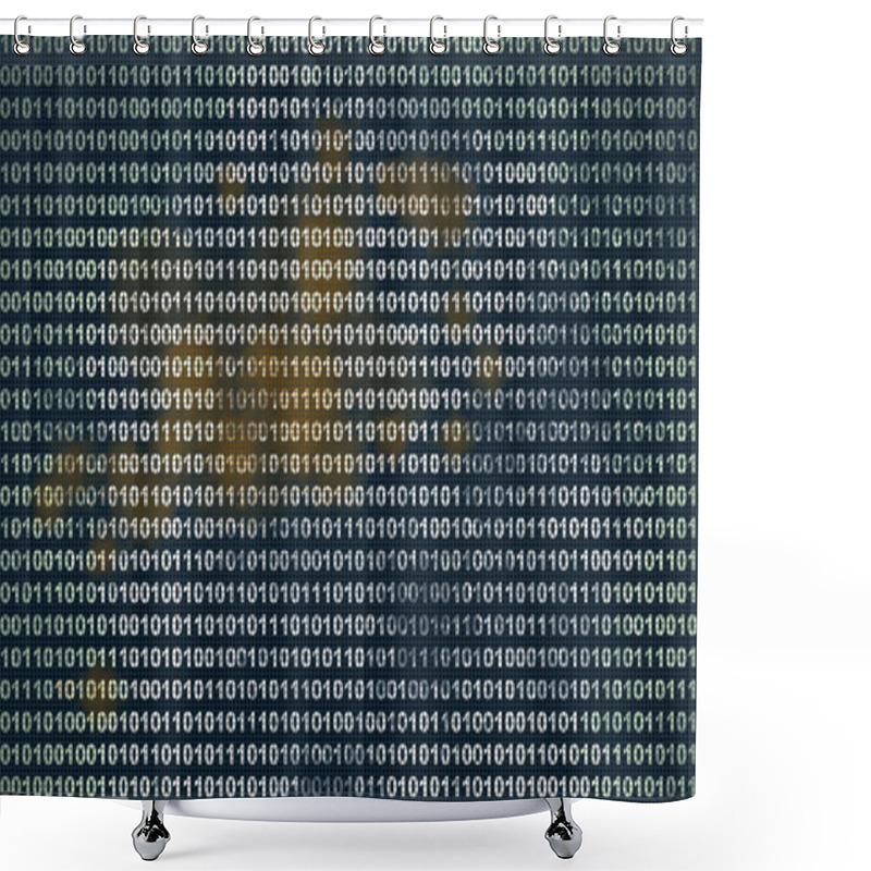 Personality  Dirty Code Shower Curtains