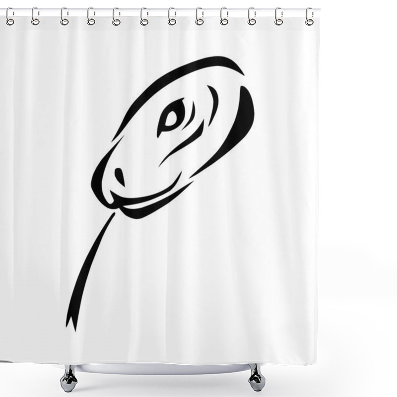 Personality  A Snake Tattoo Shower Curtains