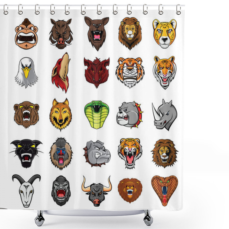 Personality  Big Set Animal Head Collection : TwentyFive Shower Curtains