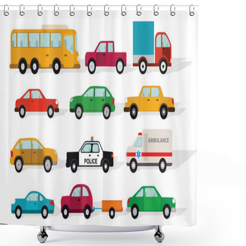 Personality  Simple Cars Shower Curtains