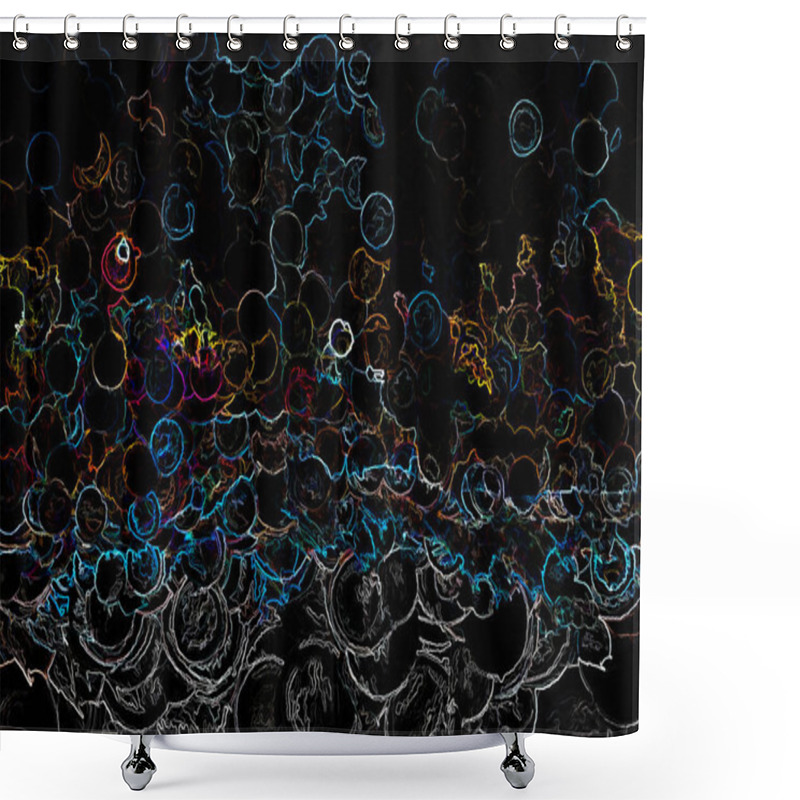 Personality  Digital Illustration Abstract Fun Background Shower Curtains