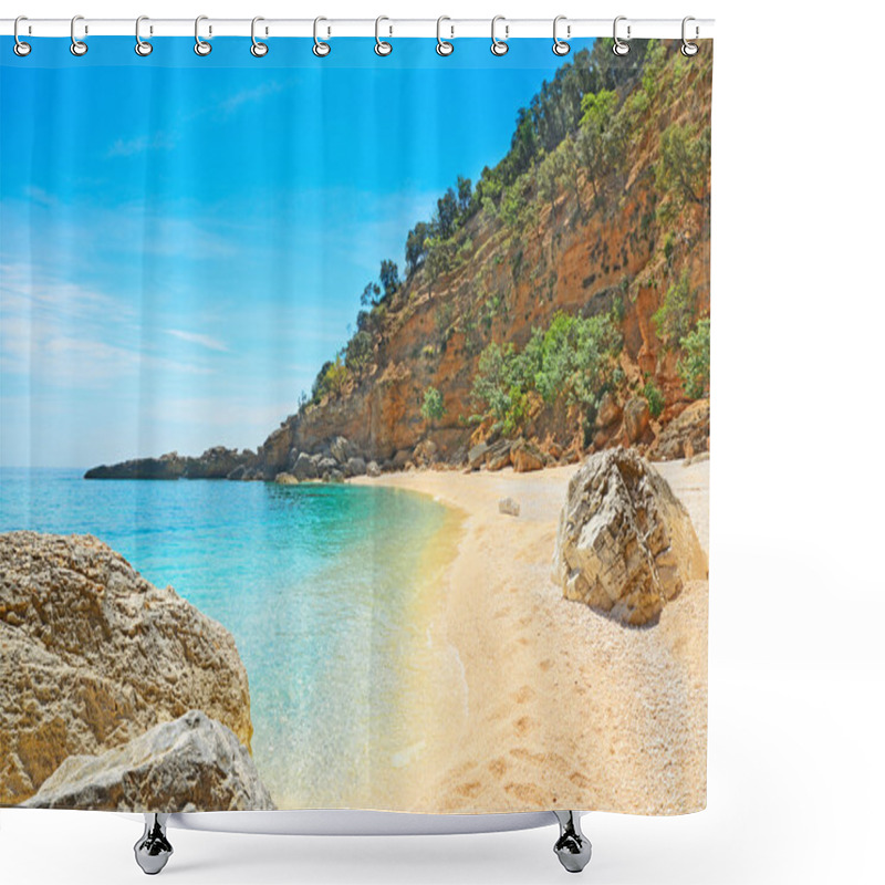 Personality  Orange Cliff Shower Curtains