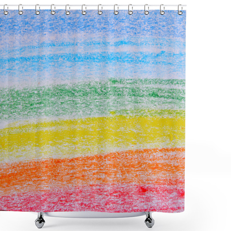 Personality  Rainbow Background Shower Curtains