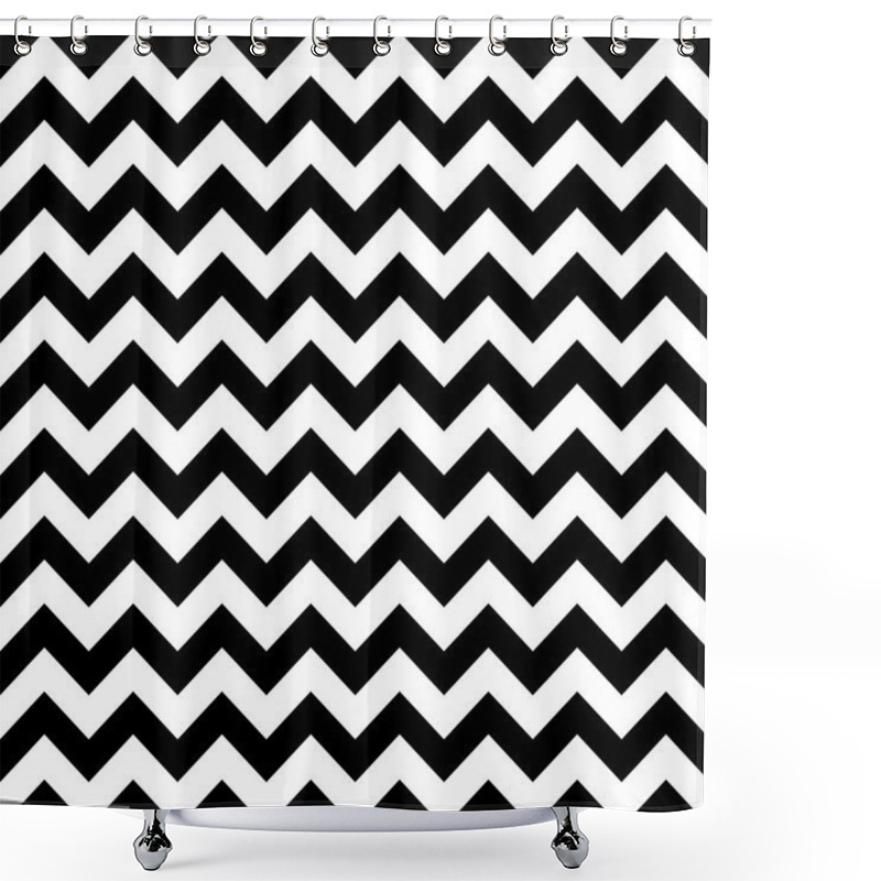 Personality  Seamless Zigzag Pattern. Shower Curtains