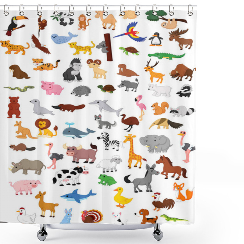 Personality  Big Animal Set Shower Curtains