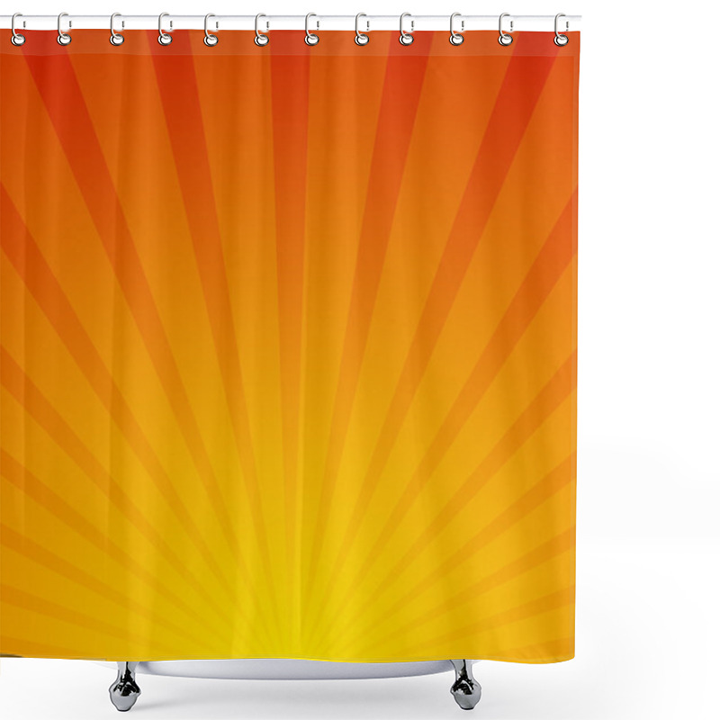 Personality  Sunburst, Starburst Background.  Shower Curtains