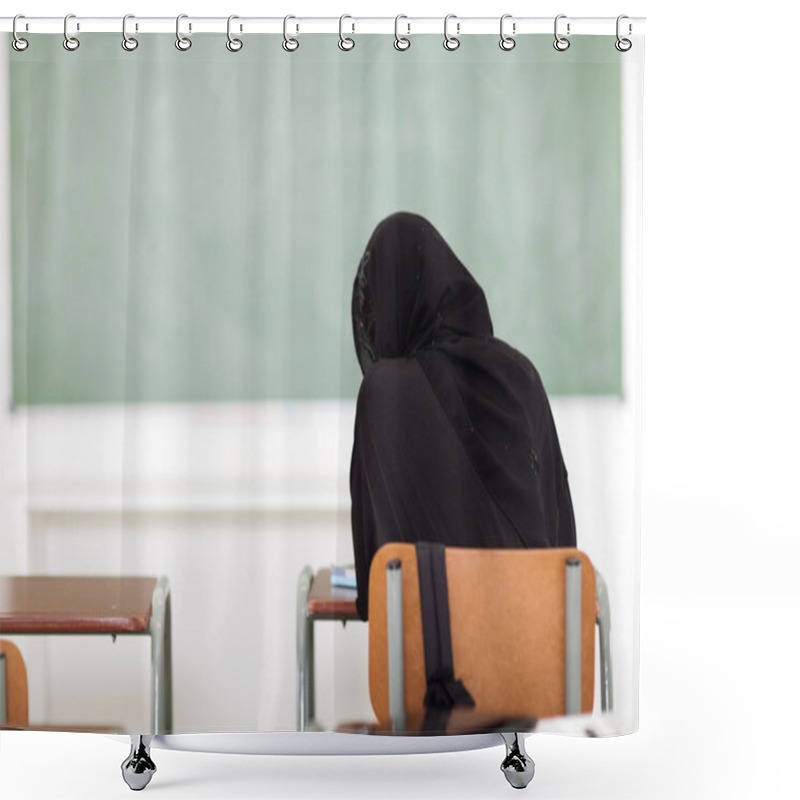 Personality  Arabian School Girl In Classroom Shower Curtains