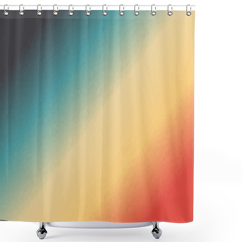 Personality  Abstract Geometric Background With Poly Pattern Shower Curtains