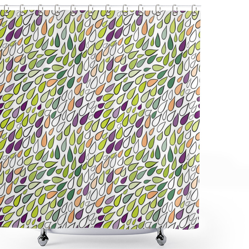 Personality  Rainy Seamless Pattern Shower Curtains