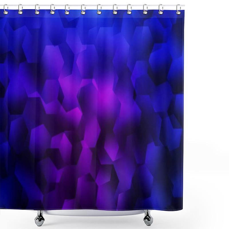 Personality  Dark Purple, Pink Vector Polygon Abstract Backdrop. Triangular Geometric Sample With Gradient.  Completely New Template For Your Banner. Shower Curtains